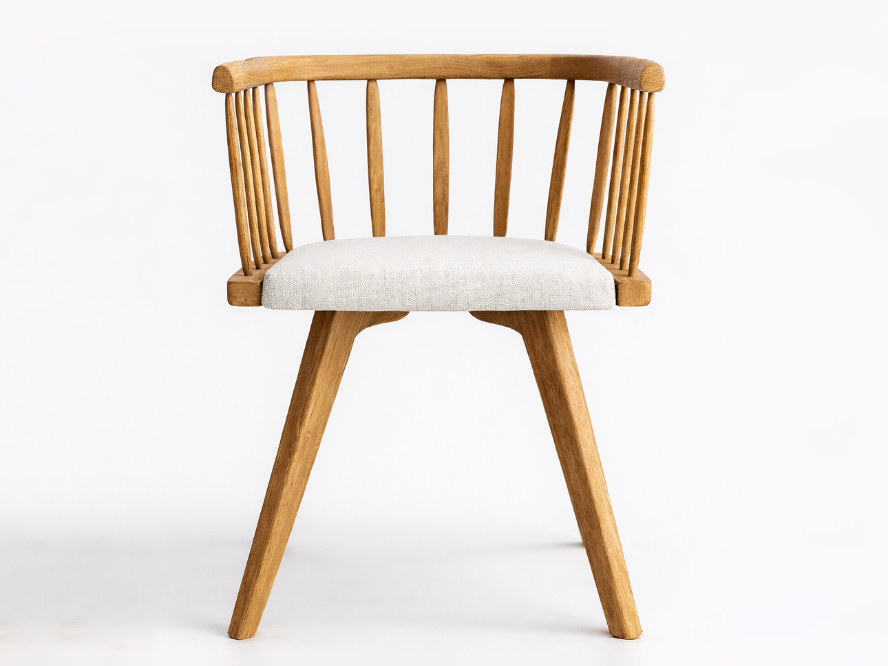 contemporary furniture design Portugal rabo de bacalhau armchair front view with expressive armrests