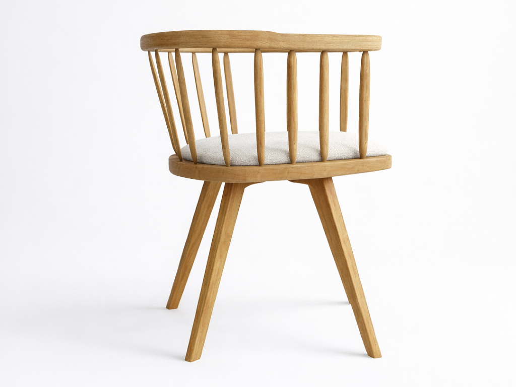 contemporary furniture design Portugal rabo de bacalhau armchair side view with expressive armrests